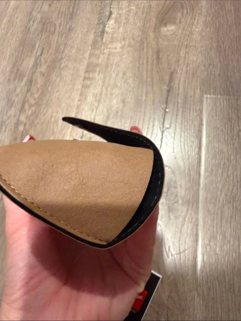Ray-Ban Brown Leather Sunglasses Case with Booklet and the fabric